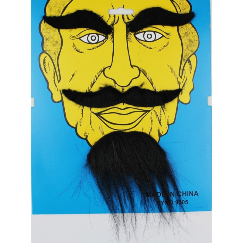 Party Mustache, eyebrows and beard